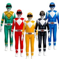 (Trẻ Em và Người Lớn) Bộ Áo Liền Quần Hóa Trang Siêu Anh Hùng Siêu Nhân Gao 5 anh em siêu nhân Sentai Shinkenger Ranger