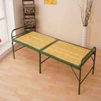 Tre Giường Gấp Giường Tre Đơn Giản Giường Đơn Đôi Thoáng Mát Giường Trại Gia Cố Và Mở Rộng Tại Nhà Bữa Trưa Nghỉ Văn