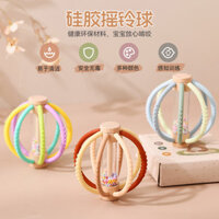 Trẻ Sơ Sinh Manhattan Ball Bé Nhai Miếng Dán Tay Cầm Bóng Ba Chiều Lục Lạc Làm Dịu Răng Hàm Dính Cắn Đồ Chơi Cho Bé Sản Phẩm 0227