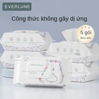 Trẻ sơ sinh Miệng Khăn ướt chuyên dụng Khăn ướt nhẹ cho trẻ em Khăn ướt cho bé Gói cực dày Giá cả phải chăng có nắp Phong cách có thể tháo rời