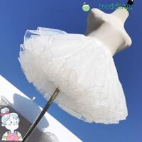 Tredding491 Váy phồng không xương, Váy sợi mềm Áo nỉ trắng mịn, Quần áo Cosplay Gothic Crinolinas Phụ kiện Cosplay Đáy váy Hỗ trợ