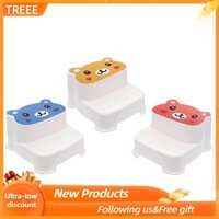 Treee Baby 2 Step Stool High Strength Large Load Bearing Double Slip Proof Toddler Up for Bathroom Kitchen