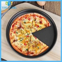 Treeling 9 10 11 12-Inch Pizza Chảo Khay Nướng Bánh Thép Carbon Dễ Sử Dụng