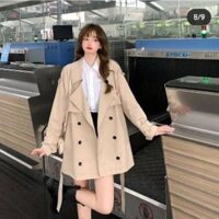 trench coat dáng ngắn