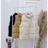 [TREND 2024] Áo Phao Gile Nữ DÀY DẶN Thương Hiệu STY, Áo khoác phao gile Nữ Sát Nách Dáng Rộng 3 Màu Basic