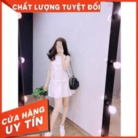 TRENDING Đầm Nữ Chất Đũi 3 Tầng Dáng Lỡ Nhiều Màu Q035