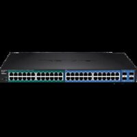 TRENDnet 48-Port Gigabit POE+ Managed Layer 2 Switch with 4 shared SFP slots - TL2-PG484
