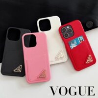 Trendy apple 14pro phone case 13pro max change credit card holder 12pro female soft case 11 all-inclusive phone case