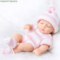 Trendytrendz Búp bê tái sinh, Búp bê tái sinh Mini cảm ứng mềm mại dành cho trẻ mới biết đi, Búp bê sơ sinh bằng silicon giống như thật thật Búp bê tái sinh Quà tặng sinh nhật cho bé gái