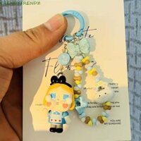 Trendytrendz Đổ xô Vòng chìa khóa Crybaby, Silica Gel Sang Trọng Bóng Đầm Búp Bê Móc Khóa, 3D Màu Kẹo Handmade Túi Charm Hoạt Hình Dây Xích Điện Thoại Trẻ Em