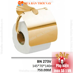 Treo giấy vệ sinh mạ vàng BAO BN 273V