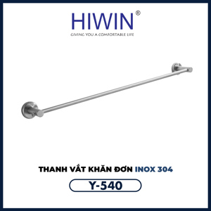 Treo  khăn đơn inox 304 mặt mờ cao cấp Hiwin Y-540