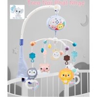 Treo Nôi Treo Cũi Mẫu Đẹp Tiếng Anh, Xoay 360 Độ, Điều Khiển Từ Xa, Đèn Phản Chiếu, Nhạc Tiếng Anh