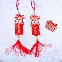 Treo Tết - Thỏ Liễng Đối (41cm - 1 Dây)
