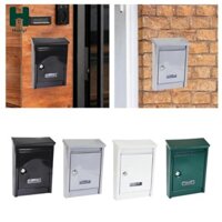 Treo Tường Hộp Thư Ngoài Trời Hộp Bưu Thiếp Có Thể Khóa Công Suất Lớn Báo Hộp Thư Kim Loại Giao Hàng Cho Lối Vào Nhà Bên Ngoài