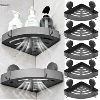 Treo Tường Lớn Góc Kệ Tắm Hút Cốc Hình Tam Giác Giá Để Đồ Di Động Phòng Tắm Đơn Giá Thoát Nước