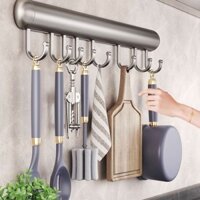 Treo Tường Nhà Bếp Móc Giá Không Đục Lỗ Thìa Xẻng Di Động Móc Tổ Chức Tủ Bếp Kệ Bảo Quản Nhà Bếp Móc Giá Treo Đồ Dùng