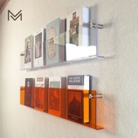 Treo Tường Tranh Kệ Sách Acrylic Kệ Sách Báo Tạp Chí Treo Tường Trang Trí Treo Tường ins Sáng Tạo Trong Suốt