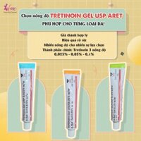 Tretinoin Aret UPS Gel Ấn Độ 20gr