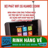 TRI ÂN Bộ Phát Wifi , Cục Phát Wifi 3G Huawei 303Hw - 43,2Mb - Kết Nối 10 User - Tích Hợp Anten - Hàng Xuất Nhật TRI ÂN