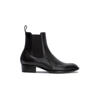 TRI ÂN KHÁCH- Giày High-Heel chelsea boot cao cổ da bò trơn TEFOSS HN603 đế gỗ cao 5cm size 38-44