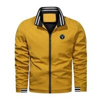 Tri ân khách hàng giảm 50 áo khoác logo nam chất liệu vả dù thái lan chống nắng ,tia uv cao cấp - Vàng,3XL