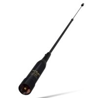 Tri-Band VHF UHF Mobile Radio Antenna NL-R2S 20inch Soft Telescopic Antenna 137-174/180-260/400-480MHz PL259 Connector for Car Vehicel Truck Mobile...
