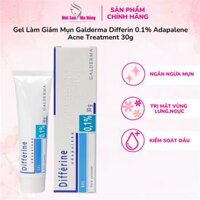 Trị mụn Differin Adapalene Gel 0.1% Acne Treatment 15g