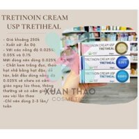 TRỊ MỤN TRẺ HÓA DA TRETINOIN CREAM USP TRETIHEAL 0.1% 20G