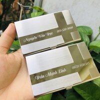 Trí Tuệ – Hộp NameCard cao cấp NC002 rời bằng thép dành cho doanh nhân [Miễn phí khắc tên & Vận Chuyển Trí Tuệ ]