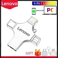 Trình điều khiển Flash bốn trong một Lenovo TYPE-C 1TB 512GB 256GB 128GB 64GB USB3.0 Thẻ nhớ 8GB 16GB 32GB Trình điều khiển bút OTG, Dành cho iPhone iPad