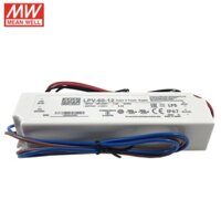 Trình điều khiển LED LPV-60-12 MEAN WELL 110220Vac sang 12V DC 5A 60W Chống nước IP67 Nguồn điện chuyển mạch LED điện áp không đổi
