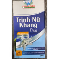 Trinh Nữ Khang Plus - Trinh Nữ Hoàn Cung Hỗ Trợ Giảm U Xơ Tử Cung, U Xơ Tuyến Vú Ở Phụ Nữ - Lọ 60 viên