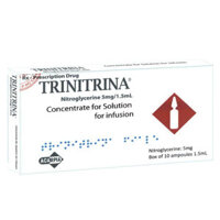 Trinitrina 5mg/1.5ml dùng trong nhồi máu cơ tim cấp