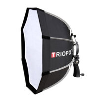 Triopo 55cm 65cm 90cm Portable Octagon Umbrella Softbox Outdoor Soft Box for Canon Godox Flash Light