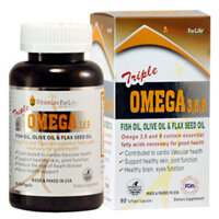 Triple Omega 3-6-9 Vitamins For Life, hỗ trợ chống lão hóa cơ thể
