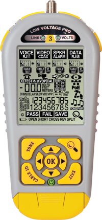 Triplett / Byte Brothers LVPRO3 Multifunctional Cable Tester for RJ45 RJ11 and Coax Print Reports
