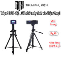 Tripod 360 độ Giá Đỡ Điện Thoại 3 Chân Chắc Chắn Kiêm đỡ Điện Thoại Chụp Ảnh Quay Video Chuyên Nghiệp - Chân Chụp Hình