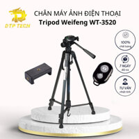 Tripod Chân Gậy Chụp Hình Giá Đỡ Điện Thoại Chụp Ảnh, Livestream 3 Chân Chắc Chắn DTP 3520