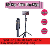 Tripod CL11 360 Độ Cảm Biến AI,Gậy Chụp Ảnh Chống Rung Chống Giật, Điều Khiển Từ Xa,...