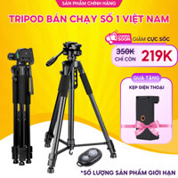 Tripod điện thoại chân máy ảnh máy quay phim Weifeng WT 3520 hàng chính hãng tặng kèm kẹp điện thoại