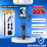 Tripod điện thoại chống rung Smart X Pro BLACK nâng cấp 2024 chính hãng, Gimbal chống rung 3 trục mạnh mẽ