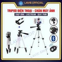 Tripod Điện Thoại Máy Ảnh, Giá đỡ Điện Thoại 3 Chân Để Chụp Hình, Livestream, Quay Phim Điều Chỉnh Xoay 360