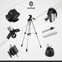 Tripod điện thoại máy ảnh, Chân máy ảnh quay video livestream chuyên nghiệp khung hợp kim cao cấp