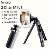 Tripod Giá Đỡ 3 Chân Mini Gấp Gọn TT01 Chiều Dài Tối Đa 28cm Cho Điện Thoại Và Máy Ảnh Mirroless - 004844