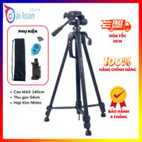 Tripod WEIFENG WT-3520 - Chân Đế Điện Thoại, Máy Ảnh Kèm Remote, Túi Đựng Và Đầu Kẹp Vặn