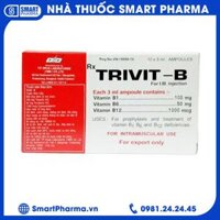 Trivit-B – Cung cấp vitamin thiết yếu nhóm B (Hộp 10 ống x 3ml)
