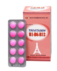 Trivitamin B1/B6/B12 DP Đại Uy – Giúp bổ sung vitamin nhóm B (Hộp 10 vỉ x 10 viên)