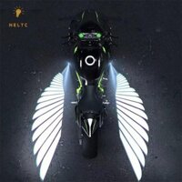 [Trn] 2 Chiếc Đèn LED Dưới Xe Máy Chiếu Ghost Angel Wings Light Xe Máy Sửa Đổi Đèn LED Trang Trí [VN]