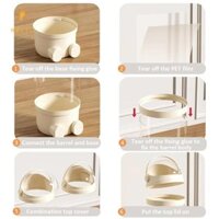 [Trn] Hộp đựng búp bê có đèn Tổ chức đồ chơi sang trọng Ống lưu trữ đồ chơi nhồi bông bằng nhựa trong suốt Thùng đựng đồ chơi trẻ em [VN]